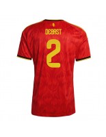 Belgie Zeno Debast #2 Domácí Dres MS 2026 Krátký Rukáv